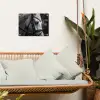 Paard - Schimmel - Portret tuinposter los doek klein -sfeer7