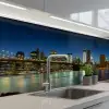 Stadslichten - Avond - Skyline - Brug keuken achterwand 2 middel -3d_schuin