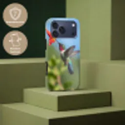 Kolibrie - Bloem - Natuur - Groen Toughcase MagSafe Apple iPhone 17 Pro Max klein -USP_PrintM_NL