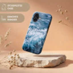 Golven - Oceaan - Blauw Toughcase MagSafe Apple iPhone 17 klein -USP_RandenV_DE