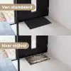 Kerstdecoratie - Geschenken - Hout - Veelkleurig Deurmat klein -voor-na_NL