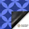 Patroon - Blauw Deurmat klein -antislip_DE
