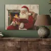 Kerst - Kerstman - Winter - Open Haard PET vilt klein -sfeer2