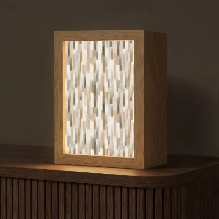 Abstract - Patroon - Kwaststreken Light Box met kabel (Tafellamp) klein 925 -z3d_website