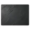 Zwart - Steen - Beton muismat rubber klein -3d