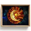 Mozaïek - Glas - Maan - Donkerblauw Dienblad Rechthoek middel -z3d_shopping