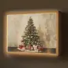 Kerstboom - Versierd - Kleurrijk Light Box met batterij (Wandlamp) middel -z3d_website