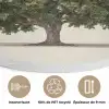 Eikenboom - Groen - Lichte achtergrond Akoestische PET Vilt - Rond klein -closeup_FR