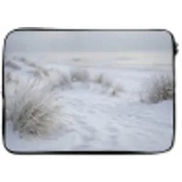 Duinen - Sneeuw - Strand - Winter - Serene laptophoes neopreen klein -zkaufland3dotto