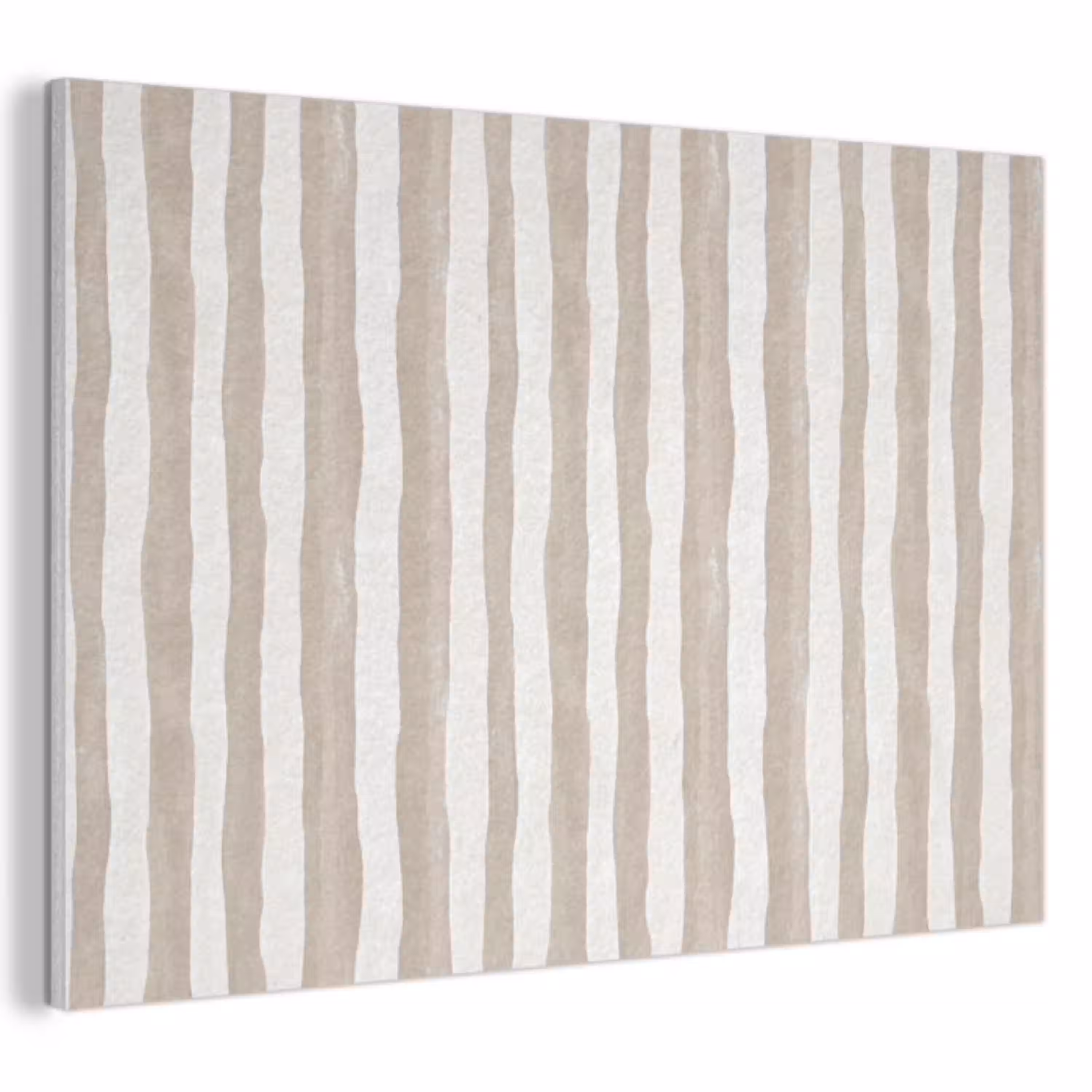 Minimalistisch - Strepen - Beige PET vilt klein 837 -3d