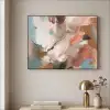 Verf - Kleuren - Abstract - Kunst Textielframe - compleet frame klein -sfeer2