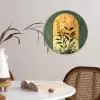 Plant - Bloemen - Wit Wandcirkel plexiglas klein -sfeer4