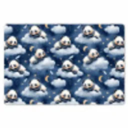 Panda's - Slapen - Blauw Placemat vinyl groot 368 -zzsfeer1_Kitchenyeah-website