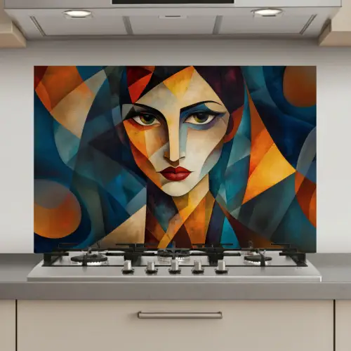 Portret - Abstract - Vormen keuken achterwand spatscherm klein -3d_website
