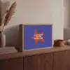 Slow down you're doing fine - Ster - Blauw Light Box met batterij (Wandlamp) middel -sfeer2