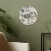 Vintage - Jungle - Dieren - Natuur Akoestische PET Vilt - Rond klein -sfeer2