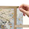 Boeddha - Bloemen - Boom - Goud - Modern Light Box met batterij (Wandlamp) middel -USP_websiteprintNL