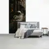 Café - Croissant - Koffie - Astronaut fotobehang vinyl groot -slaapkamer