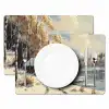 Winter - Sneeuw - Huis - Natuur Placemat vinyl groot -zzsfeer2_Kitchenyeah-website