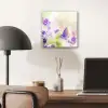 Lavendel - Vlinder - Bloemen aluminium wit klein -sfeer5
