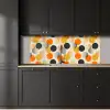Polkadot - Design - Retro - Oranje keuken achterwand 2 middel 871 -sfeer1