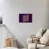 Oh hi - Paars - 3D Tuinposter op houten frame 2 cm dik klein -sfeer1