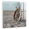 Scheepsstuur - Hout - Bruin - Zand plexiglas 5mm klein -zzzproduct_nieuw