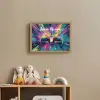 Raceauto - Abstract - Strepen - Blauw Light Box met batterij (Wandlamp kind) middel -sfeer2_kind