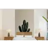 Cactus - Subtiel - Groen fotobehang vinyl groot -bed