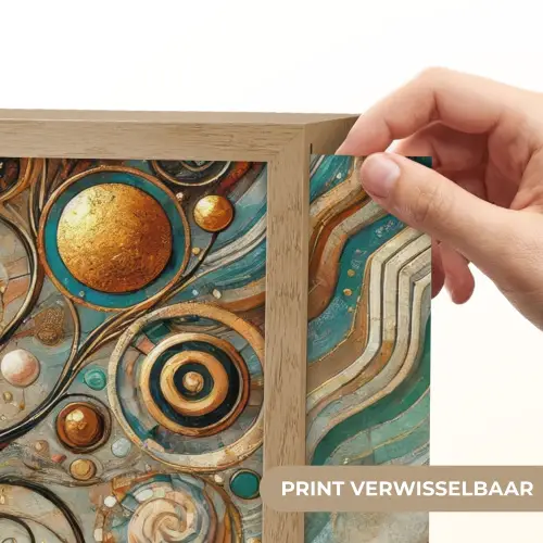 Levensboom - Boom - Abstract - Modern Light Box met batterij (Wandlamp) middel -USP_websiteprintNL