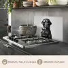 Hond - Zwart - Wijnglas - Zonnebril keuken achterwand spatscherm klein -usp_FR