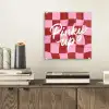 Pinky up - Geblokt - Bordeauxrood plexiglas 5mm klein -sfeer1