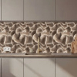 Waaiervorm - Beige - Vezel textuur keuken achterwand 2 middel 871 zz_3dshopping