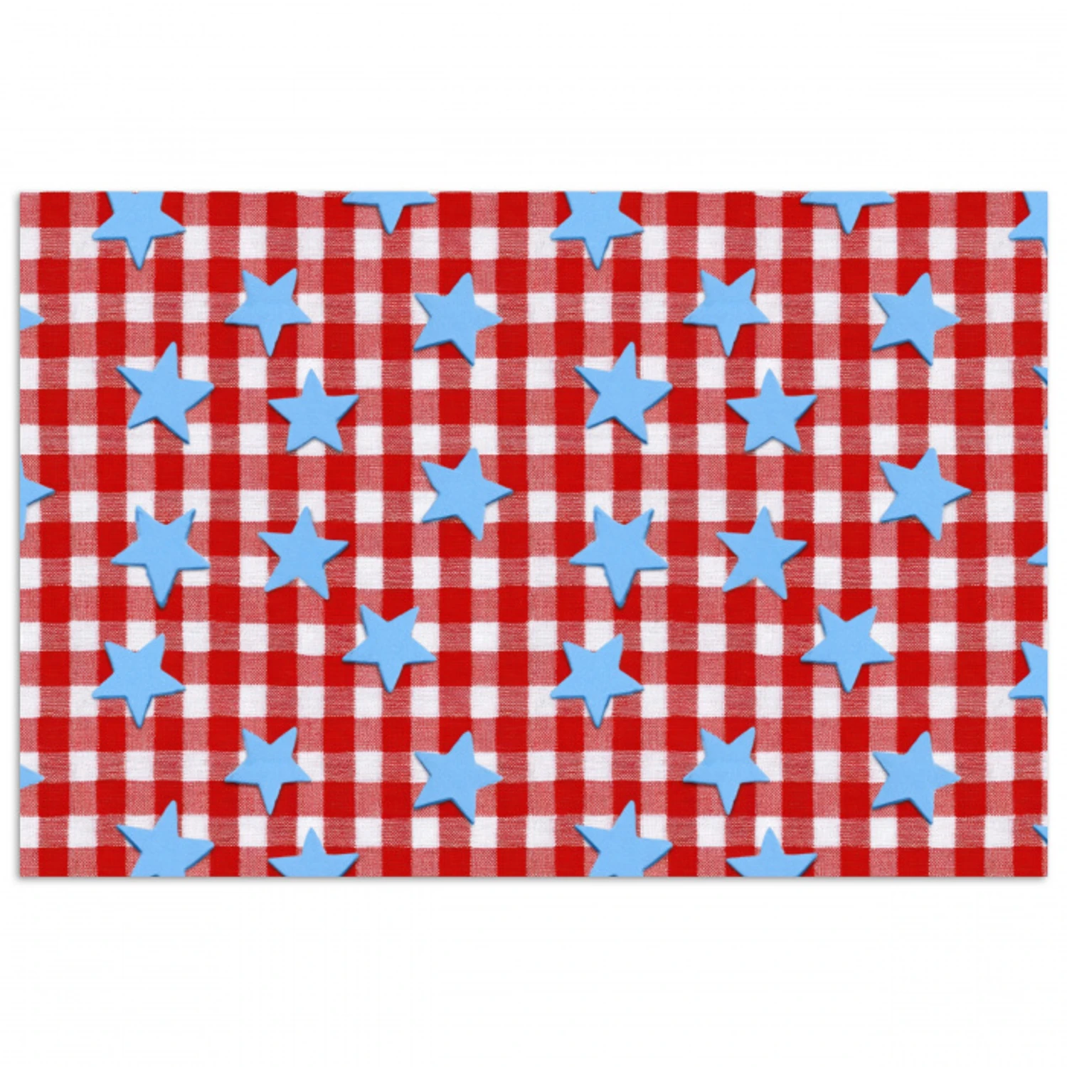 Ruit - Sterren - Rood poster papier klein 62 -3d