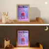 Monster - Roze - Paars Light Box met kabel (Kinderlampje) klein -sfeer3_kind