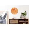 Drank - Oranje - Glitter - Disco Wandcirkel aluminium klein -kantoor