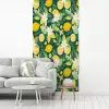 Groen - Bloemen - Citroenpartjes fotobehang vinyl groot 64 -woonkamer