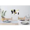 Goud - Rechthoeken - Cirkels - Abstract Muursticker klein -eettafel