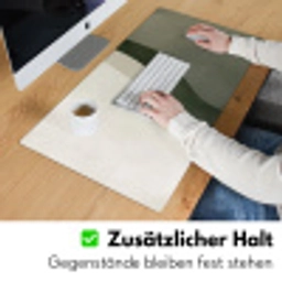 Japandi - Groen - Abstract - Modern Muismat XXL klein -ysfeer3_duits
