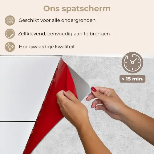 Wit - Muur - Verkleuring keuken achterwand spatscherm klein 900 -spatscherm_NL