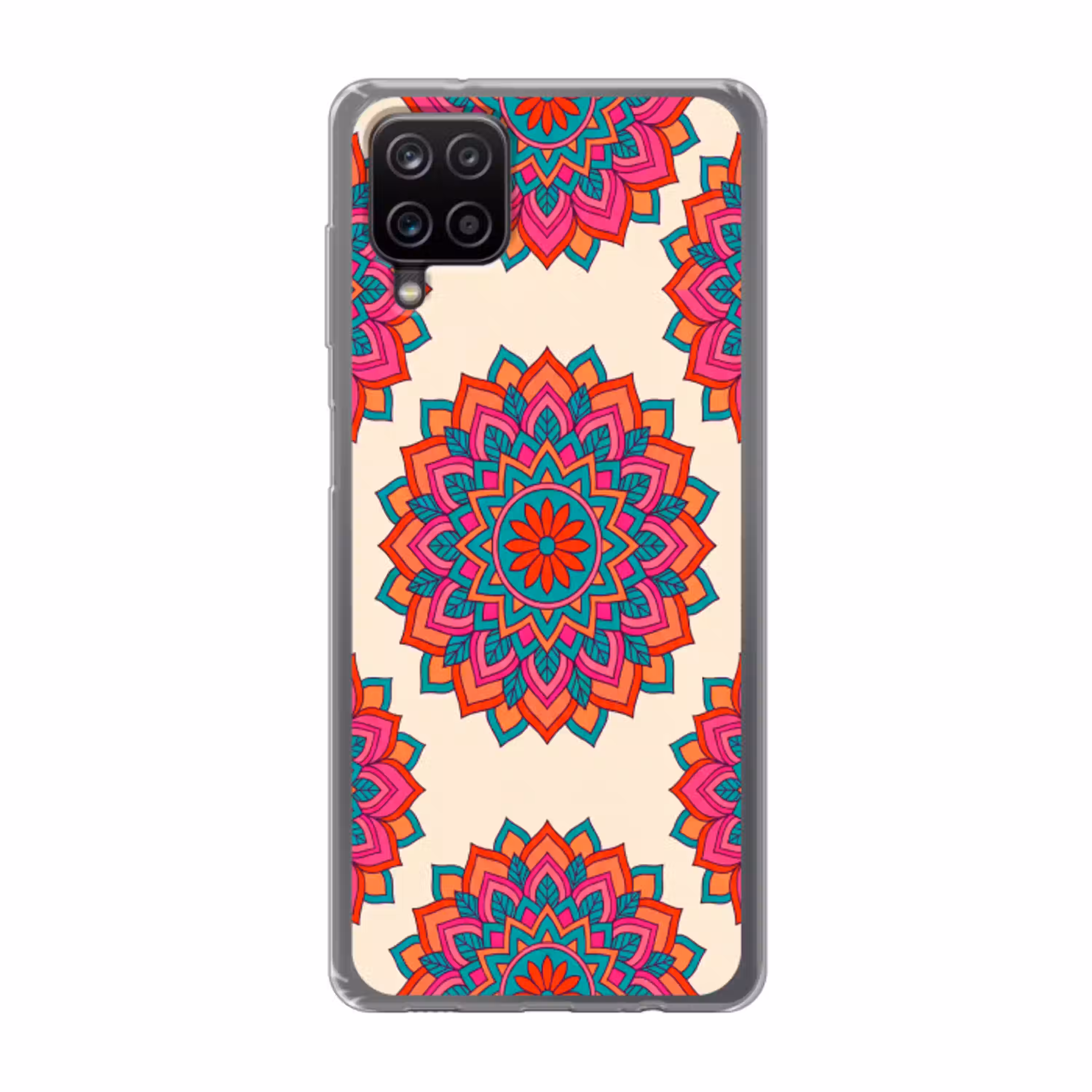 Mandala - Patroon - Abstract - Kleurrijk - Modern Telefoonhoesje Samsung Galaxy A12 klein -3d