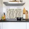 Slang - Patroon - Taupe Inductie beschemer met haakjes klein 777 -sfeer2