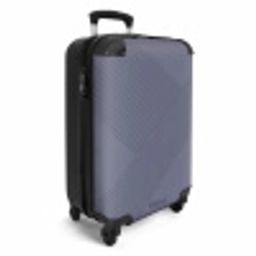 Minimal - Kruisende lijnen op grijsblauw NBS - Handbagage koffer - Unisex middel -productfoto_3d