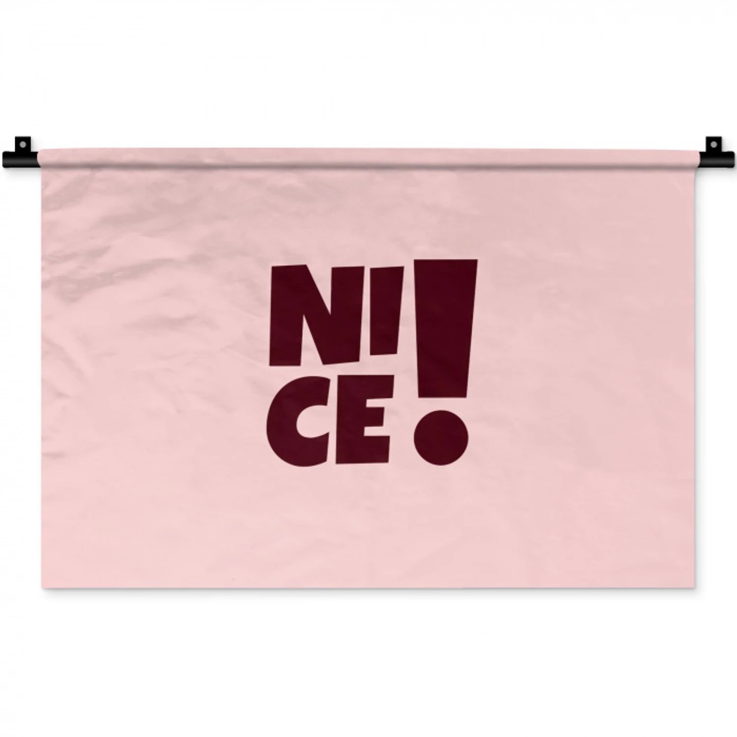 Nice - Uitroepteken - Roze Wandkleed katoen klein -zz3d