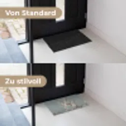 Botanisch - Stilleven - Blauw Deurmat klein -voor-na_DE