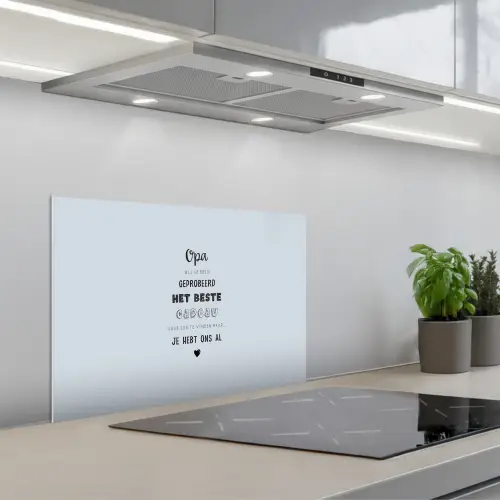 Vaderdag kados - Opa - Spreuken - Het beste cadeau - Quote keuken achterwand spatscherm klein -3d_schuin