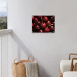 Rood - Fruit - Kersen tuinposter los doek klein -sfeer8