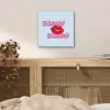 Bisou - Blauw - Roze - Lippen aluminium wit klein -sfeer3