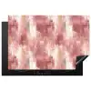 Penseelstrepen - Verweerd - Roze Inductie beschermer vinyl 3mm klein 276 -3d