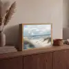 Zee - Zeilboot - Strand - Duinen - Vintage Light Box met batterij (Wandlamp) middel -sfeer2